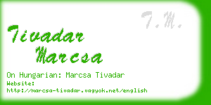 tivadar marcsa business card